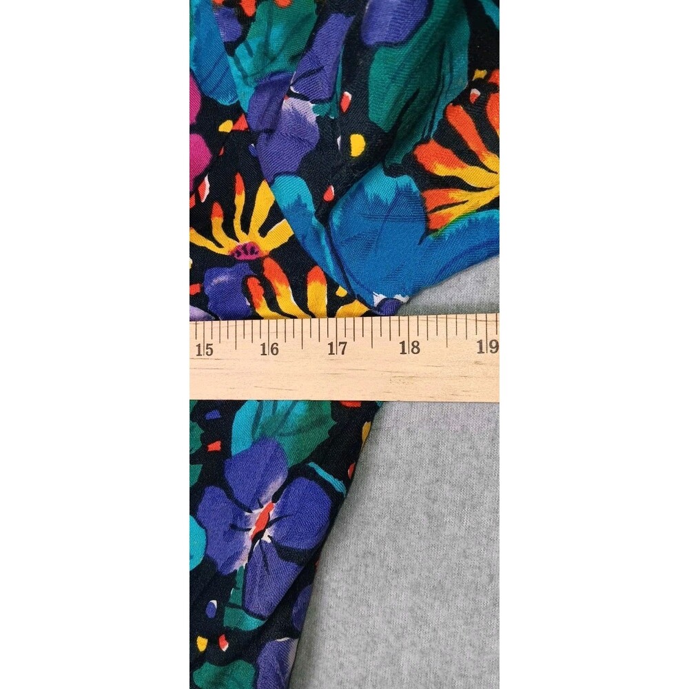 Vintage Talbots David Warren Bodycon Dress Womens Size 10 Multicolor Floral... - Picture 9 of 16